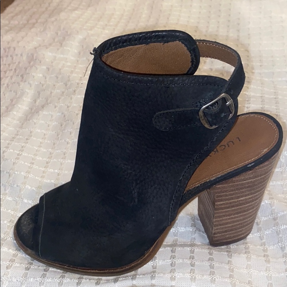 Lucky brand wood heel